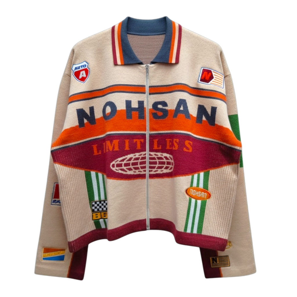 HumanRace Knit Moto Jacket Wine