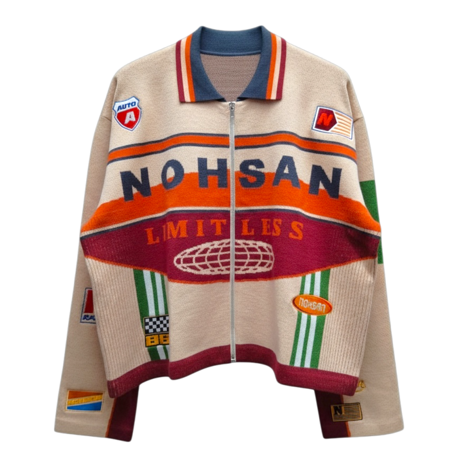 HumanRace Knit Moto Jacket Wine