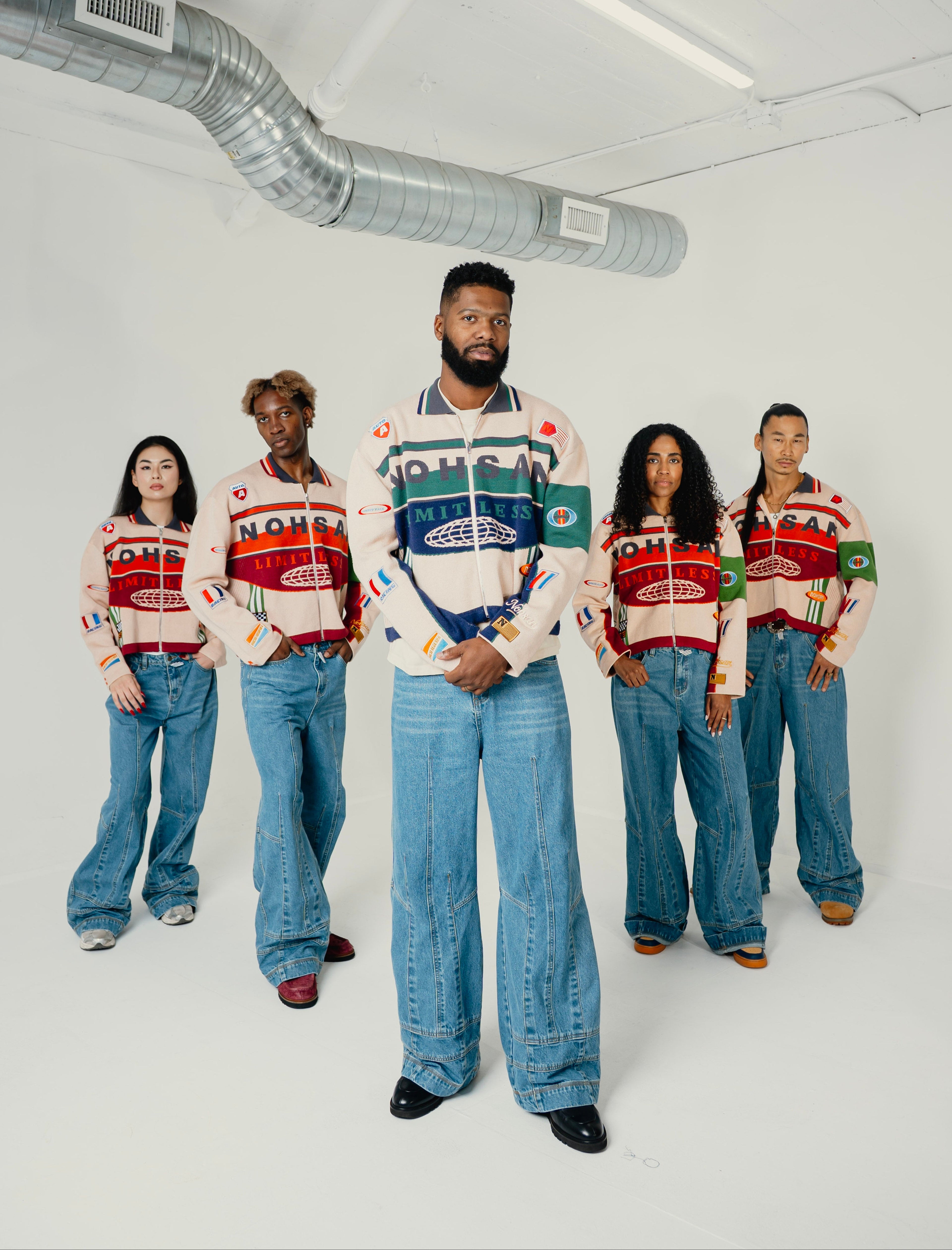 HumanRace Knit Moto Jacket Emerald (Pre-Order Only)